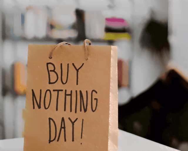 buy nothing day- cyber monday alternative