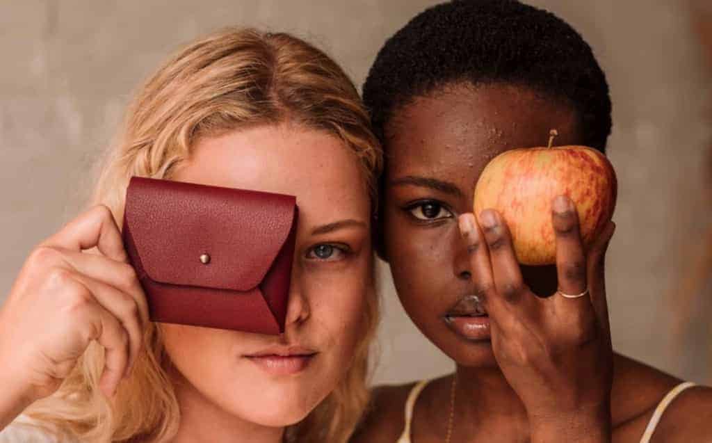 Faux apple leather