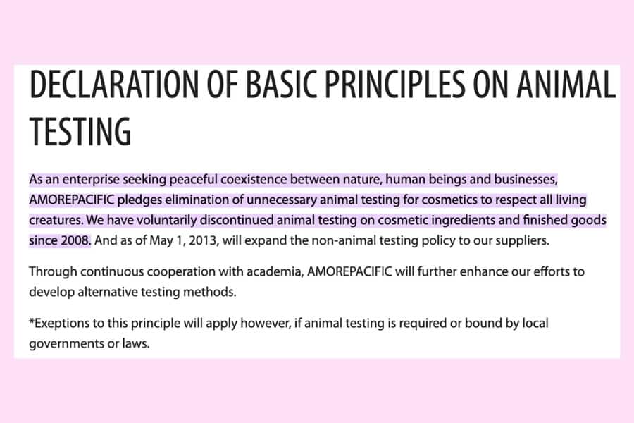   Laneige’s Cruelty-Free Policy