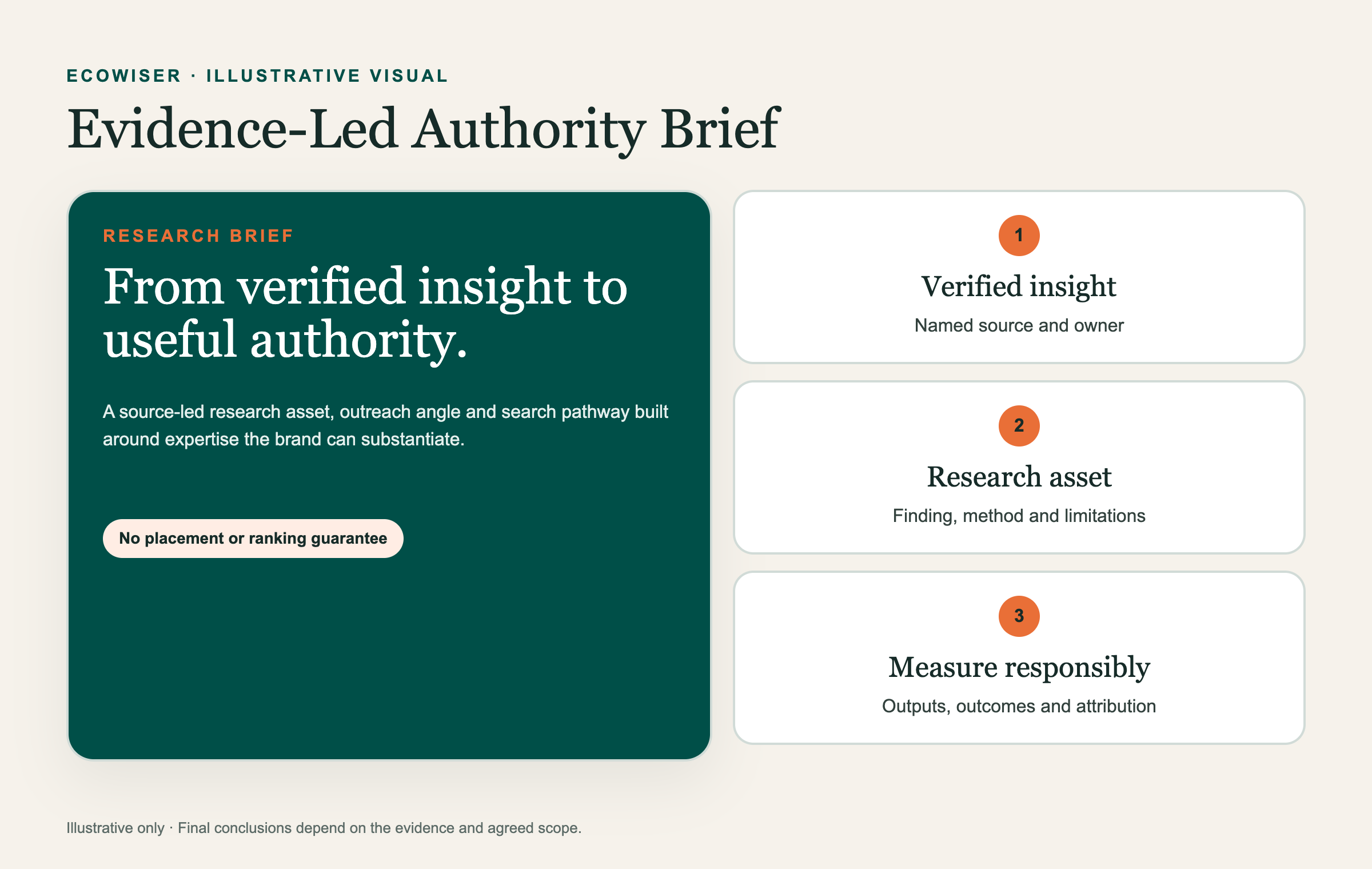 Illustrative evidence-led authority brief